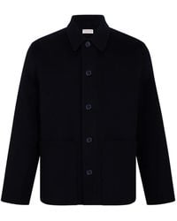 Fursac - Classic-Collar Patch-Pocket Coat - Lyst