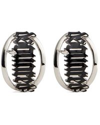 DSquared² - Logo-Plaque Clip-On Earrings - Lyst