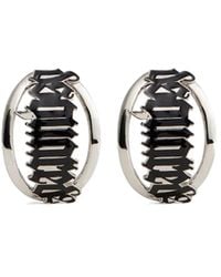 DSquared² - Ohrclips Mit Logo-Schild - Lyst