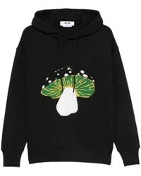 MSGM - Mushroom-Embroidered Hoodie - Lyst