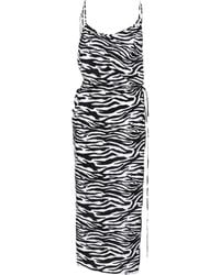 The Attico - Zebra-print Beach Dress - Lyst