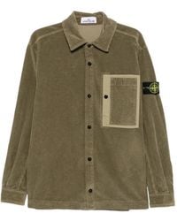 Stone Island - Corduroy-Texture Chest-Pocket Shirt - Lyst