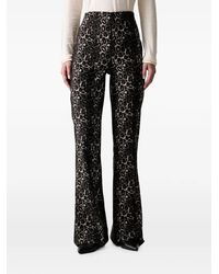 Joseph Ribkoff - Leopard-Print Jacquard Trousers - Lyst