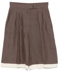 ViCOLO - Pantalones Cortos Con Pinzas - Lyst