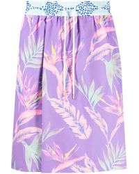Fumito Ganryu - Shorts Mit Botanischem Print - Lyst