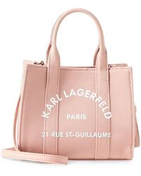 KARL LAGERFELD - Mini-Tasche Mit Logo-Print - Lyst