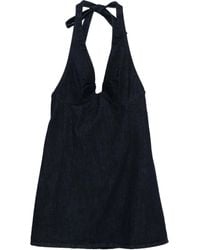 Free People - Robe Courte Trevi En Jean - Lyst