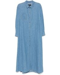 7 For All Mankind - Icy Maxi Shirt Dress - Lyst
