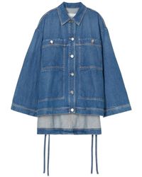 Closed - Side-Tie Denim Shirt - Lyst