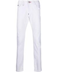 Philipp Plein - Logo Slim-Fit Jeans - Lyst