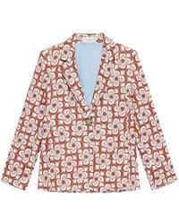 Maliparmi - Patterned Single-Breasted Blazer - Lyst