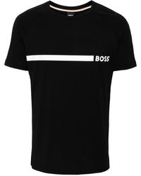 BOSS - Katoenen T-shirt Met Logoprint - Lyst
