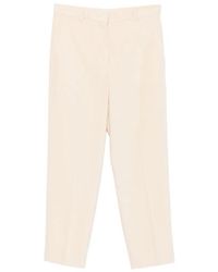 Circolo 1901 - Corduroy-Effect Tailored Trousers - Lyst