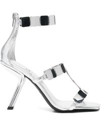 Jeffrey Campbell - 70Mm Leather Heeled Sandals - Lyst
