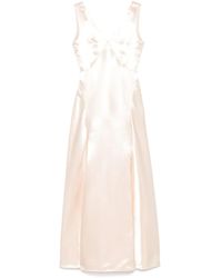 Philosophy Di Lorenzo Serafini - Satin-Finish Maxi Skirt - Lyst