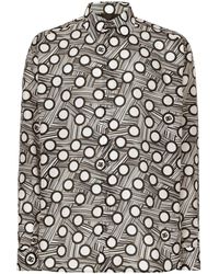 Dolce & Gabbana - Camisa con estampado geométrico - Lyst