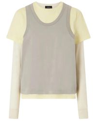 Wardrobe NYC - Colour-Block Layered Mini Dress - Lyst