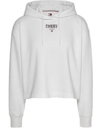 Tommy Hilfiger - Logo-print hoodie - Lyst