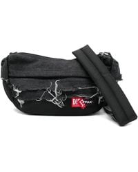Eastpak - X Diesel Frayed Denim Shoulder Bag - Lyst