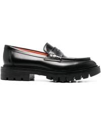 Santoni - Loafer Mit Profilsohle - Lyst