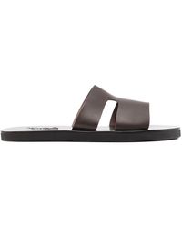 Ancient Greek Sandals - Apteros Cut-out Leather Slides - Lyst