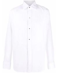 Canali - Camisa con pechera plisada - Lyst