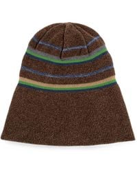 Maison Margiela - Striped-Pattern Beanie Hat - Lyst