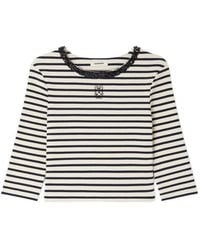 Sandro - Striped-Pattern Top - Lyst