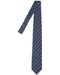 Lardini - Corbata De Seda A Rayas Diagonales - Lyst