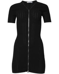 Alexander Wang - Pointelle-Knit V-Neck Dress - Lyst
