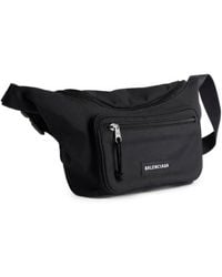 Balenciaga - Logo-Patch Zip-Fastening Belt Bag - Lyst