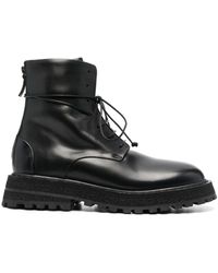 Marsèll - Lace-up Ankle Leather Boots - Lyst