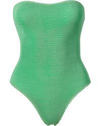 SOFIA ERHAN - Strapless Ruched Swimsuit - Lyst