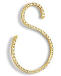 Shihara - Boucle d'oreille en or 18ct pavée de diamant - Lyst