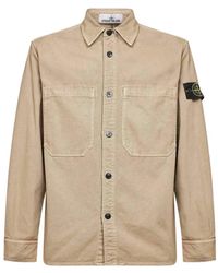 Stone Island - Cotton Overshirt - Lyst