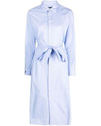 Polo Ralph Lauren - Robe-chemise en popeline à taille ceinturée - Lyst
