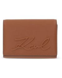 KARL LAGERFELD - Karl Signature Wallet - Lyst