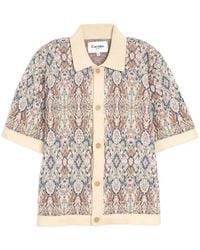 Corridor NYC - Trance Poloshirt Aus Jacquard-Strick - Lyst