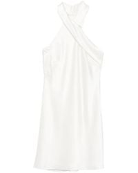 Galvan London - Pandora Satin Mini Dress - Lyst