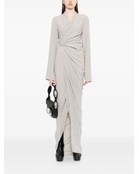 Rick Owens - Wrap Draped Maxi Dress - Lyst