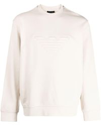 Emporio Armani - Sweatshirt mit Logo-Prägung - Lyst