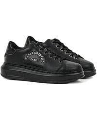 Karl Lagerfeld - Sneakers Met Plateauzool En Logo - Lyst