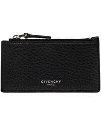 Givenchy - Zip Leather Card Holder - Lyst