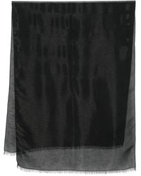 Emporio Armani - Bufanda de mezcla de lana y modal - Lyst