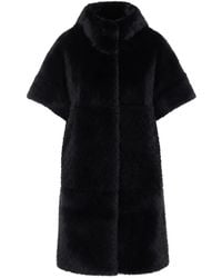 Bully - Faux-Fur Short-Sleeve Coat - Lyst