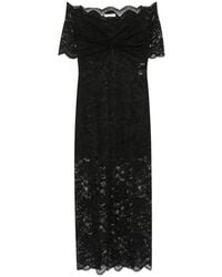 Rabanne - Off-The-Shoulder Lace Maxi Dress - Lyst