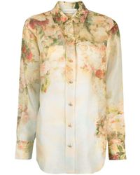 Zimmermann - Luminosity Floral-print Shirt - Lyst