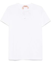 N°21 - Embossed-Logo T-Shirt - Lyst