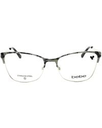 Bebe - Lace-Pattern Cat-Eye Glasses - Lyst