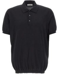 Kangra - Short-Sleeved Ribbed-Trim Polo Shirt - Lyst